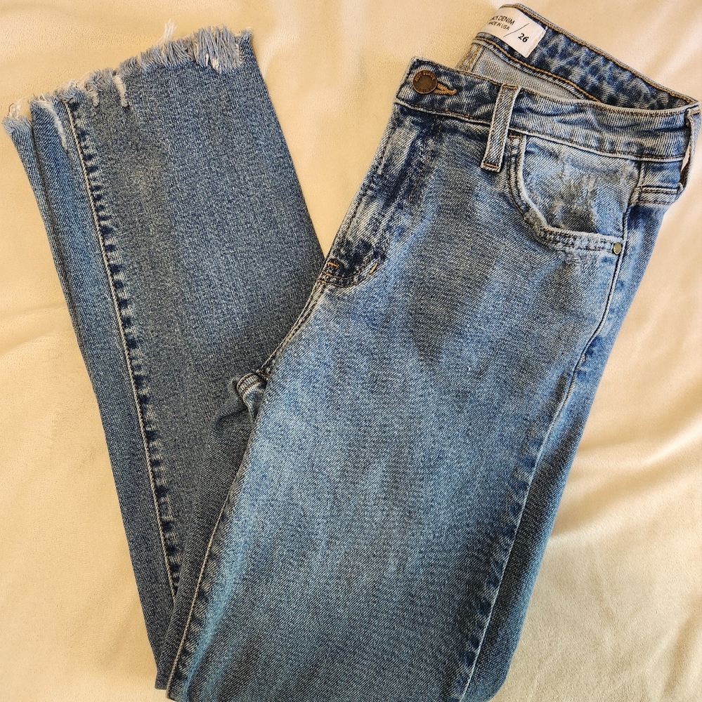 Just Black Denim Vintage Straight Leg Jeans (26)